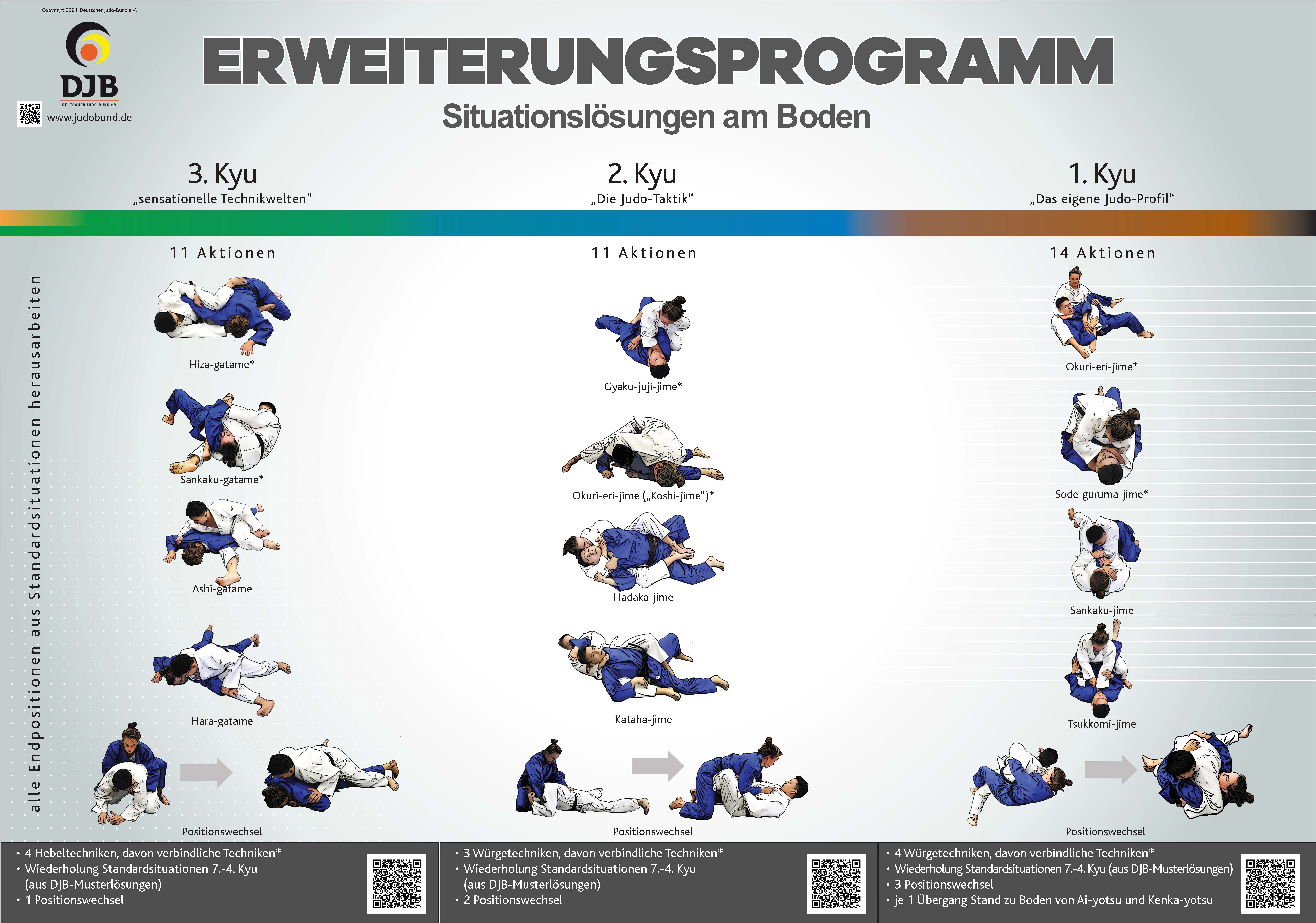 Kyu Graduierungssystem Plakat Kyu Erweiterungsprogramm Stand 240410